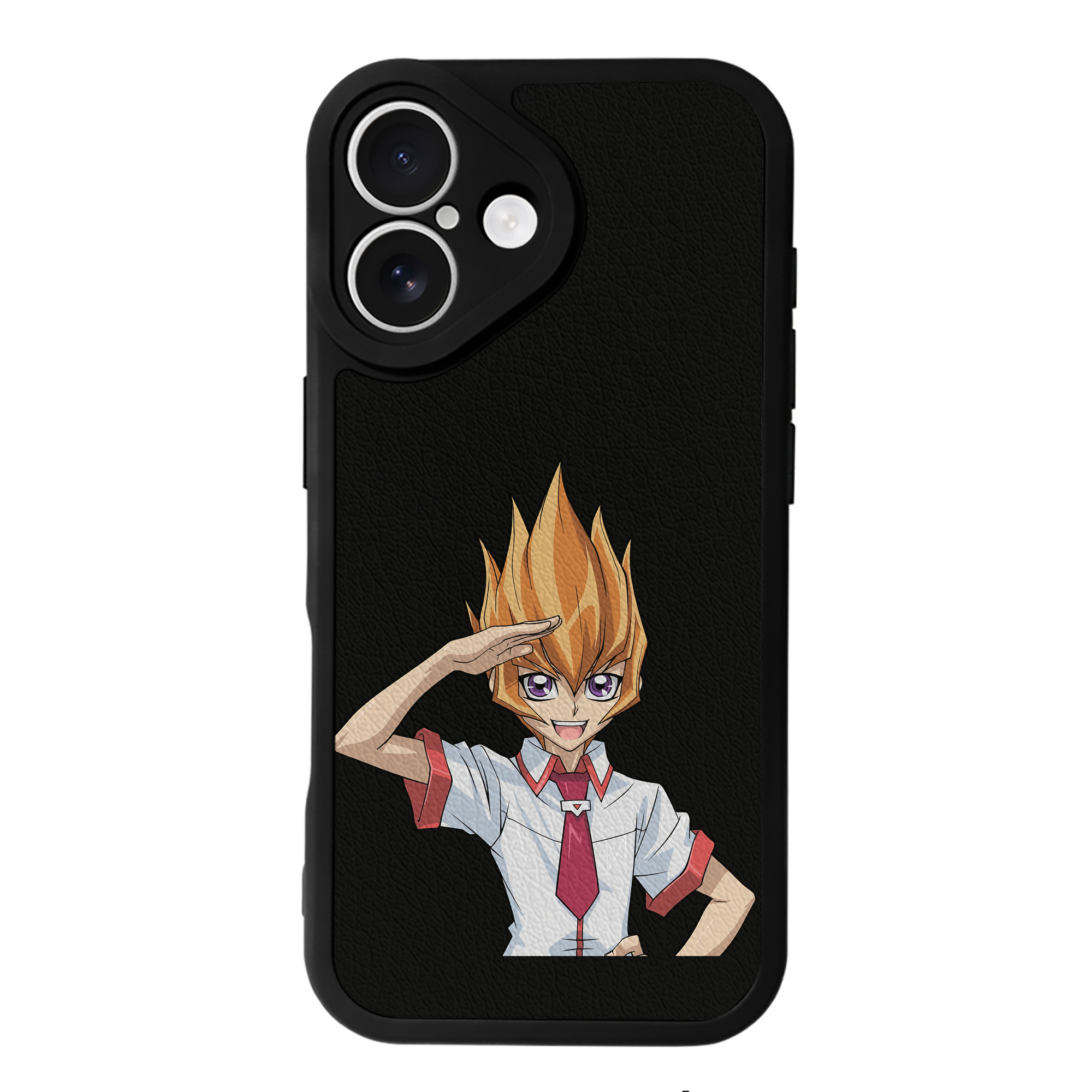 遊☆戯☆王 Yu-Gi-Oh! 【iPhone 16シリーズ対応】シリコンスマホケース（レザー調） 材質：シリコン